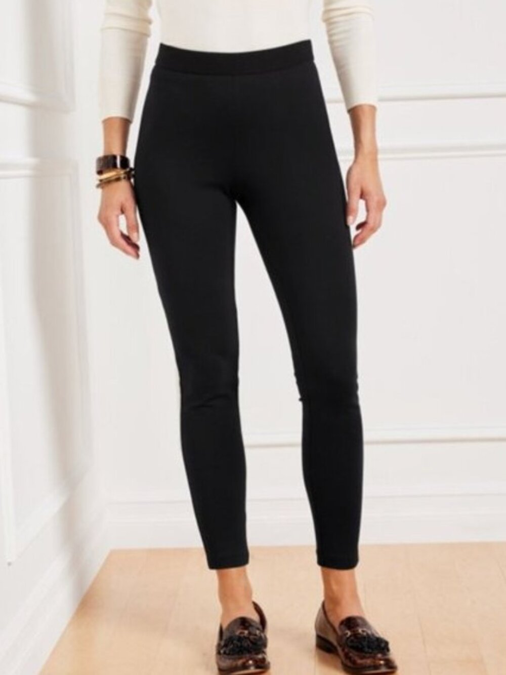 Talbots Soho Ankle Zip Pants in Black - 2